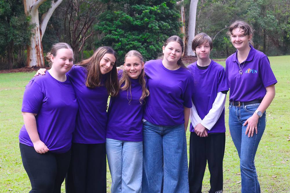 A group of RYPEN participants together at camp