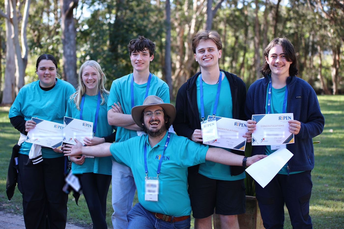 The RYPEN leader team together at camp